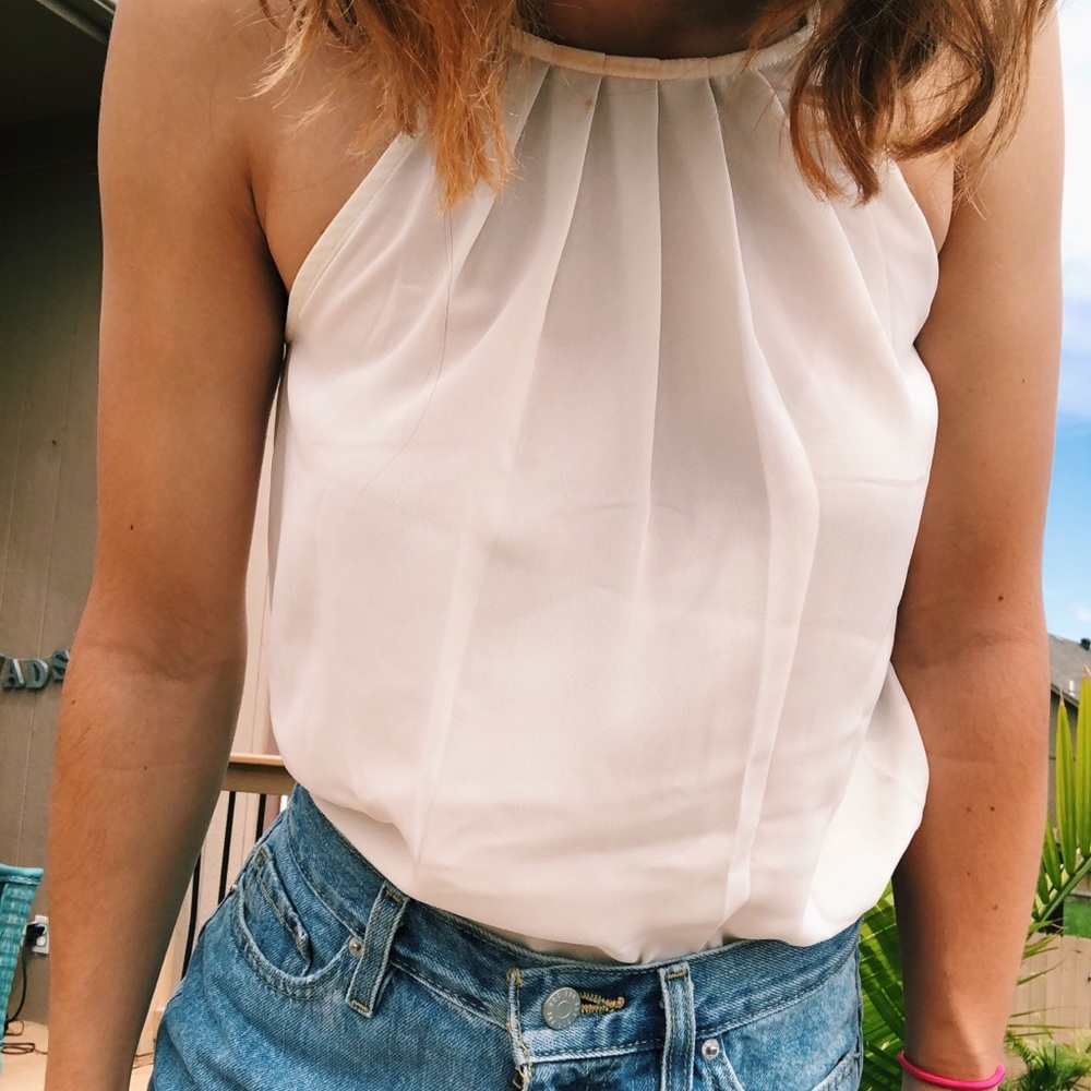 Francesca’s White Tank